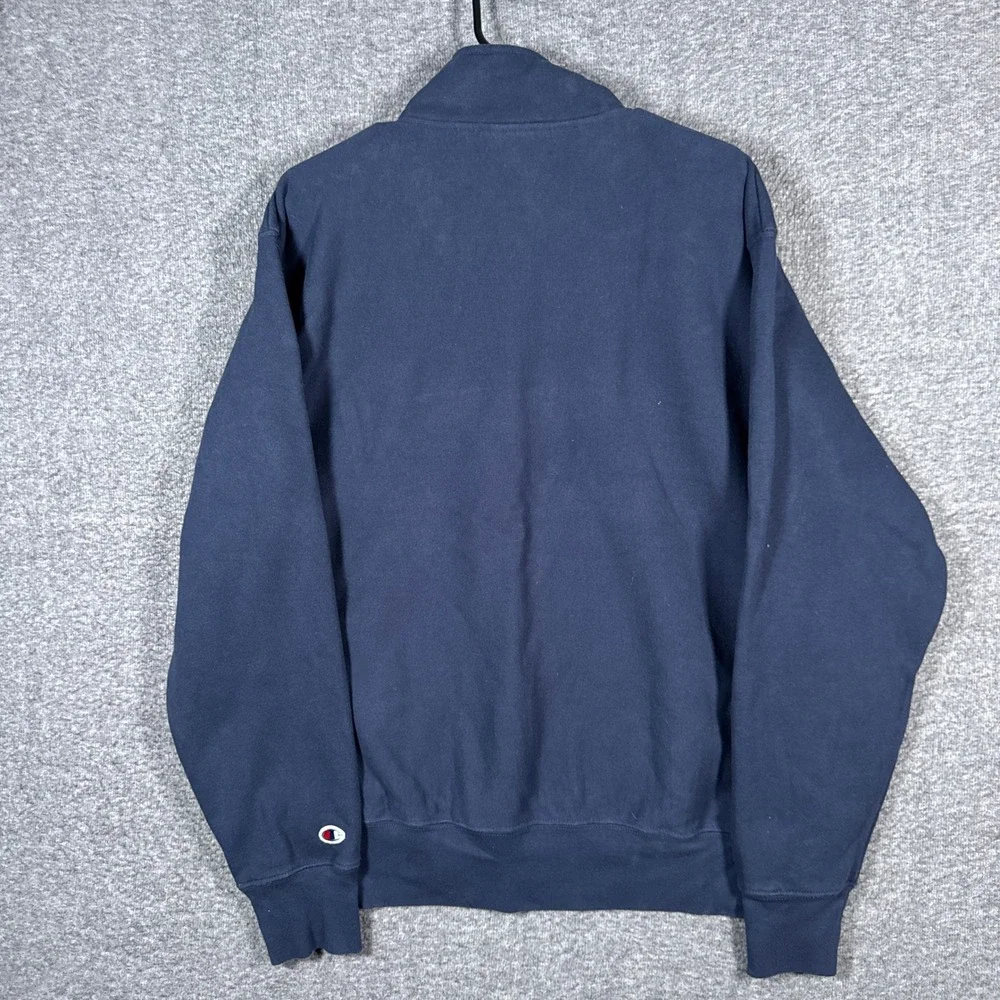 Champion Sweatshirt Mens XL Navy Cape Cod Reverse Weave 1/4 Quarter Zip Pullover